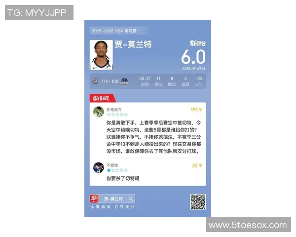 不温不火!莫兰特半场5中3拿到10分1板1助1断 3失误 不温不火!莫兰特半场5中3拿到10分1板1助1断 3失误